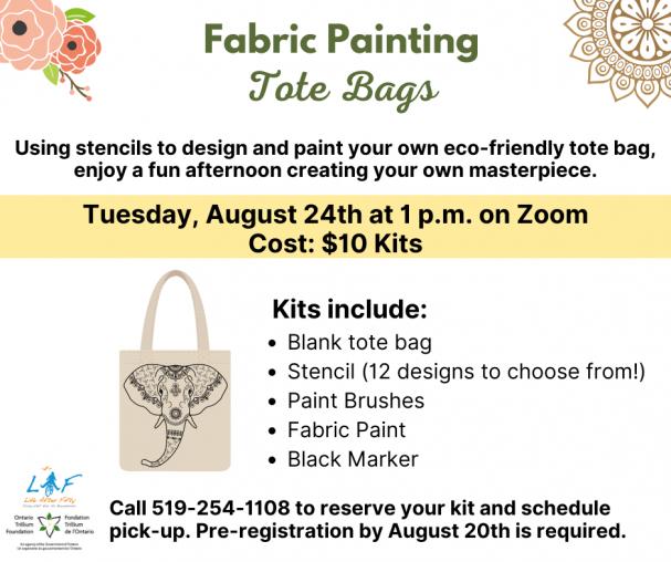 LAF Crafts: Fabric Painting Tote Bags